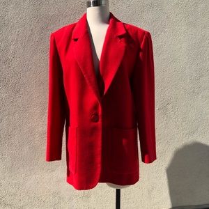Vintage Red Wool Jacket